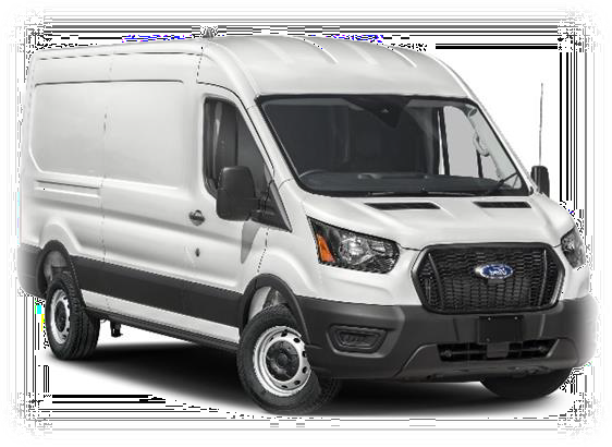 A white van with black trim